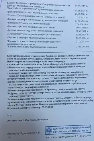 Чиновников пересадили на автобусы в Кыргызстане